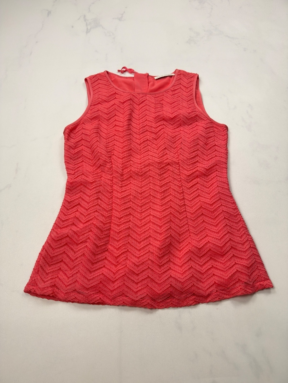 Banana Republic Sleeveless Coral Textured Tunic - Womens